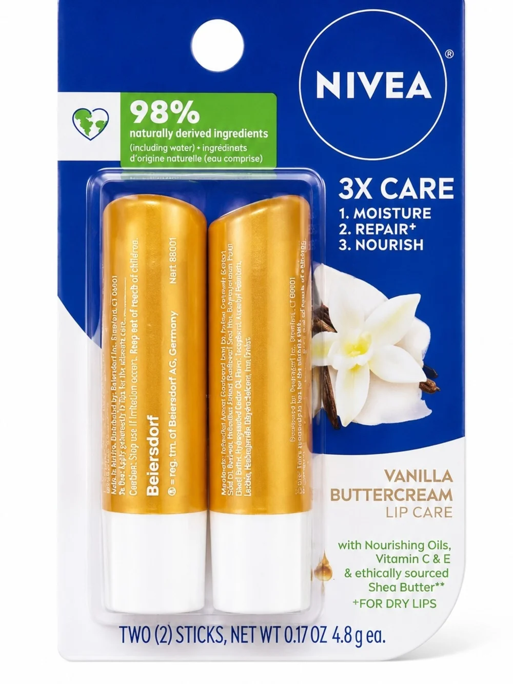 $5 Add On When Bundled with $10+ Vanilla Buttercream Lip Care Balm Duo